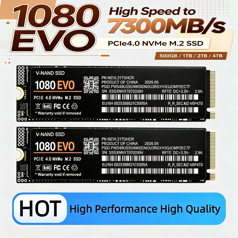 M.2 Nvme 4Tb Pcie 4.0 Ssd - 2026 NOVO SSD Interno 1080 EVO