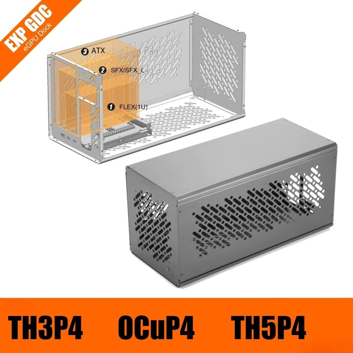 Chassi de Metal para TH3P4 TH5 - External Gpu Dock Pcie 4.0 Oculink avaliação e preço
