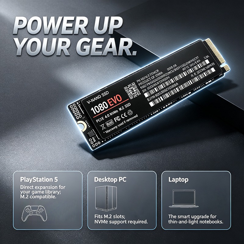 NOVO SSD NVMe PCIe 4.0 1080 EV - M.2 Nvme 4Tb Pcie 4.0 Ssd avaliação e preço