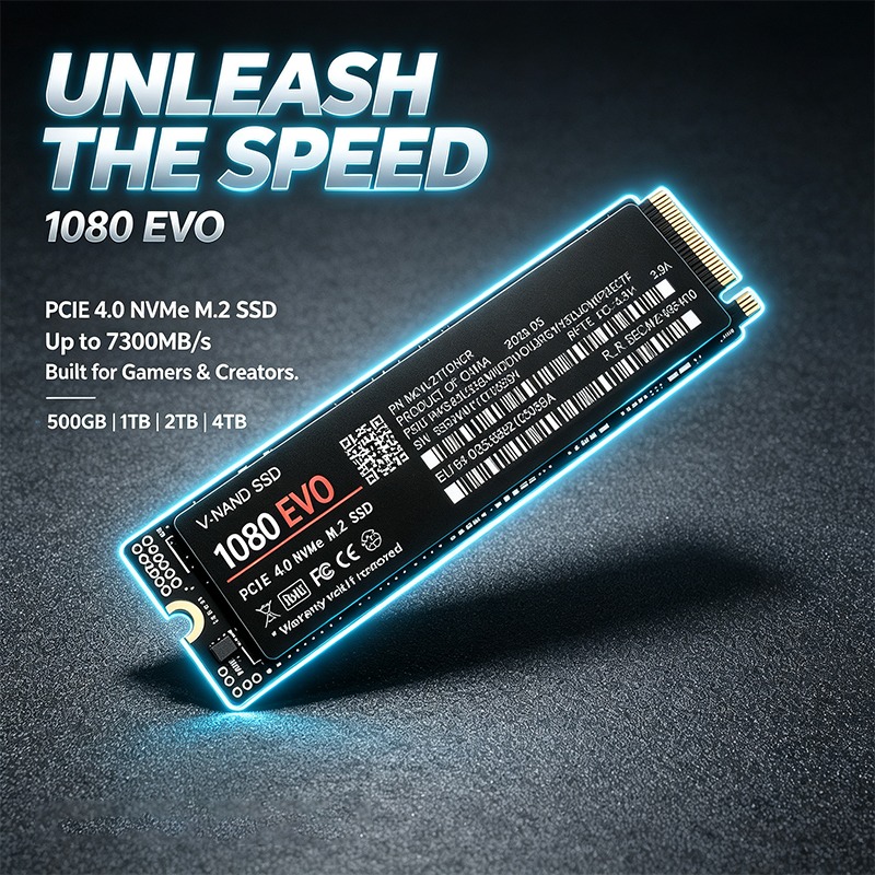 NOVO SSD NVMe PCIe 4.0 1080 EV - M.2 Nvme 4Tb Pcie 4.0 Ssd avaliação e preço