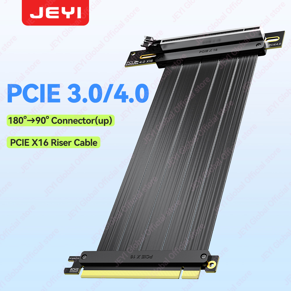 Cabo Riser JEYI PCIe 4.0 90 Gr - Pcie 4.0 X16 Riser Cable 90 Degree avaliação e preço