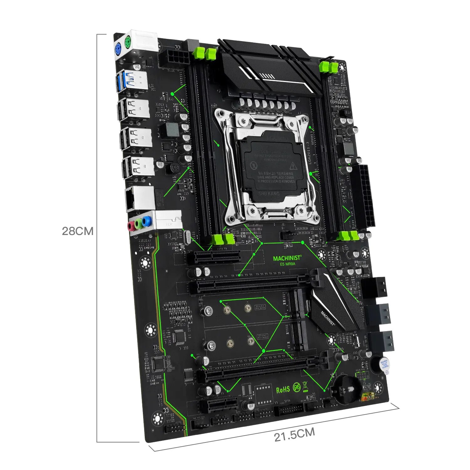 MACHINIST E5 MR9A V1.0 X99 Sup - X99 Dual Cpu Motherboard Combo avaliação e preço