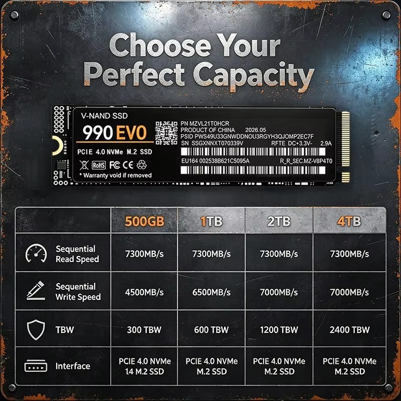 990 EVO M.2 2280 NVMe PCIe 4.0 - M.2 Nvme 4Tb Pcie 4.0 Ssd avaliação e preço